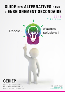 Page de couverture du Guide des alternatives dans l'enseignement secondaire