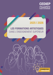 Couverture du guide Les Formations artistiques dans l'enseignement supérieur